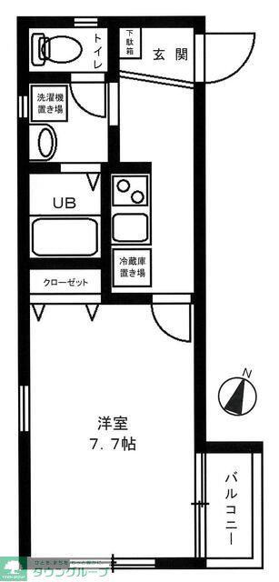 ノーザンパーク吉祥寺(1K/2階)の間取り写真
