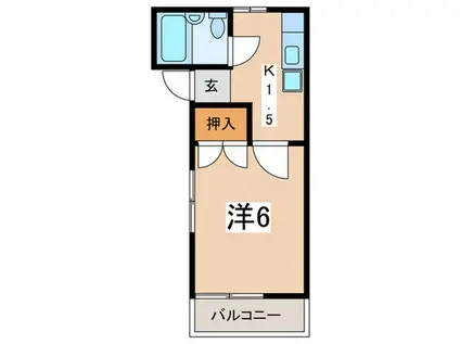 スト-クハイツ鈴木(1K/2階)の間取り写真