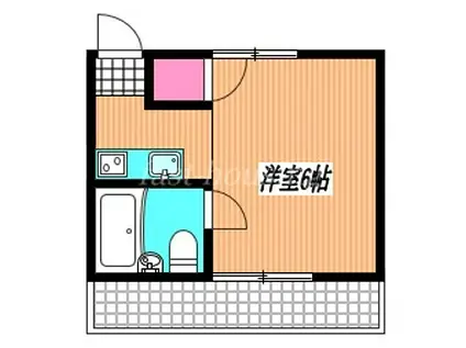 第三進和コーポ(1K/2階)の間取り写真