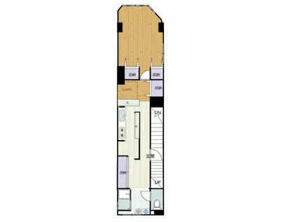 サンワードビル(1DK/3階)の間取り写真