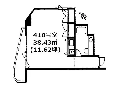 ロイヤル赤坂サルーン(ワンルーム/4階)の間取り写真
