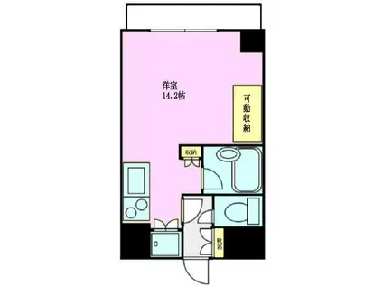 リンクスヤマザキ(ワンルーム/7階)の間取り写真