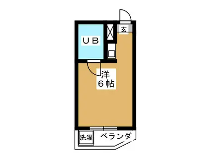 千代田カレッヂビラ(ワンルーム/3階)の間取り写真