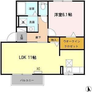 アネックスBANNO(1LDK/1階)の間取り写真