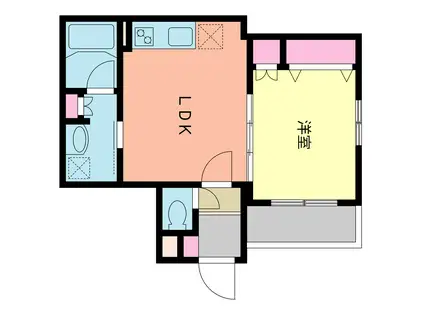 ストーリーズ(1LDK/2階)の間取り写真