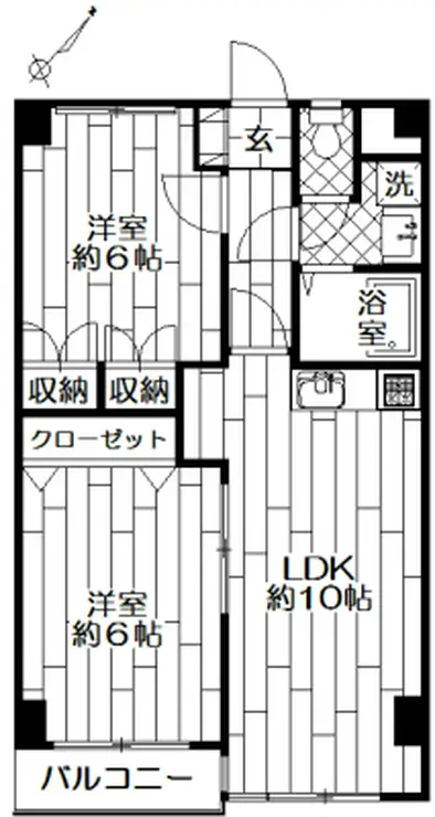 T2パレス 3階階 間取り