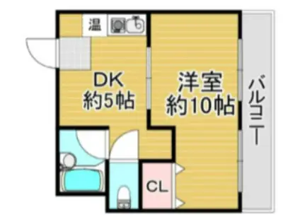 JJBASE西加賀屋(1DK/4階)の間取り写真