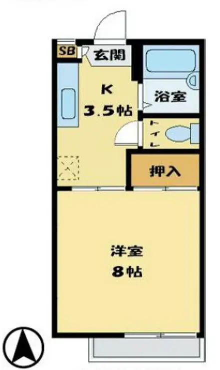 スカイメゾンA 1階階 間取り