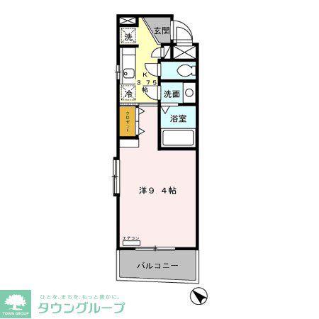 オネストコーポ千石(1K/3階)の間取り写真