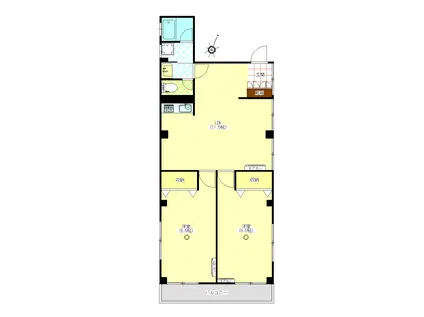 MOハウス並木(2LDK/3階)の間取り写真