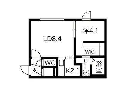 SENNA 元町(1LDK/3階)の間取り写真