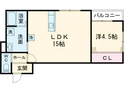 MAJESTIC松阪2ND(1LDK/1階)の間取り写真