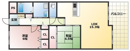 ライオンズマンション姫路西今宿(3LDK/3階)の間取り写真