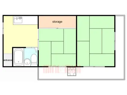 ラペ本山(2K/3階)の間取り写真
