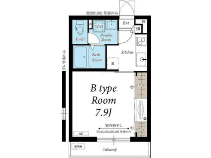 リブリリヴェール南流山(1K/3階)の間取り写真