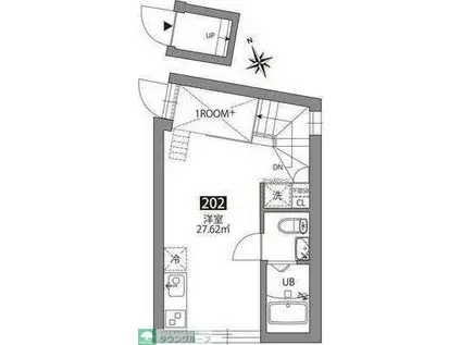 GREEN TERRACE KICHIJOJI(ワンルーム/2階)の間取り写真