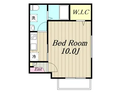 アリエッタ淵野辺(1K/1階)の間取り写真