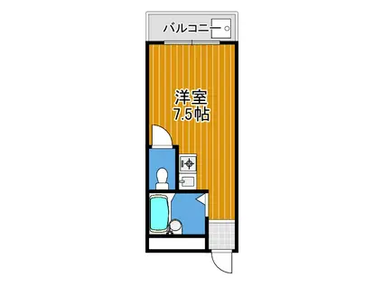 SENSE TONDABAYASHI(ワンルーム/1階)の間取り写真