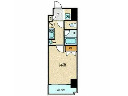 N-FLATS町田(1K/7階)の間取り写真