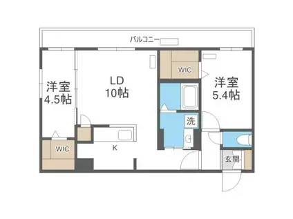 ヴィレッジ表参道(2LDK/3階)の間取り写真