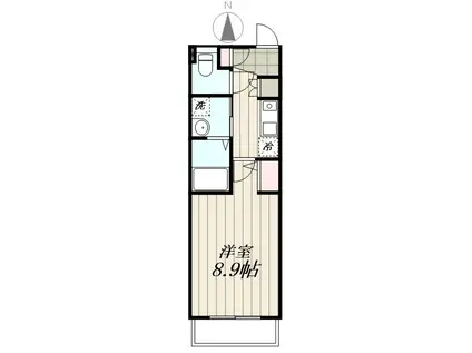 N-FLATS 中板橋(1K/3階)の間取り写真