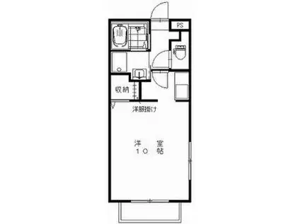 LE・SOUJIRO(1K/2階)の間取り写真