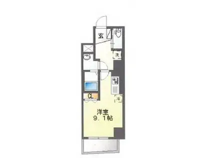 シェ・コトブキ(ワンルーム/3階)の間取り写真