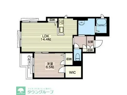 グレースガーデン白金(1LDK/2階)の間取り写真