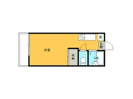 スペースタウン鶴田(ワンルーム/1階)の間取り写真