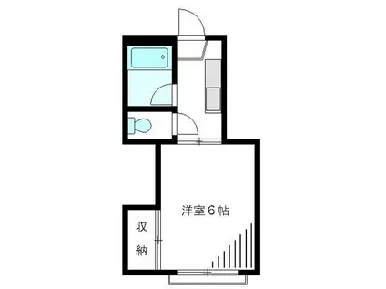 ピレア高円寺(1K/1階)の間取り写真