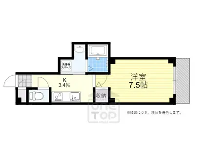 プレアデス曽根(1K/2階)の間取り写真