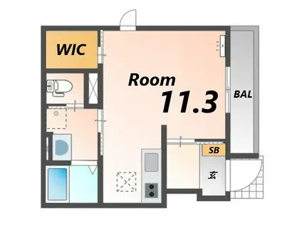 パストラル(ワンルーム/1階)の間取り写真