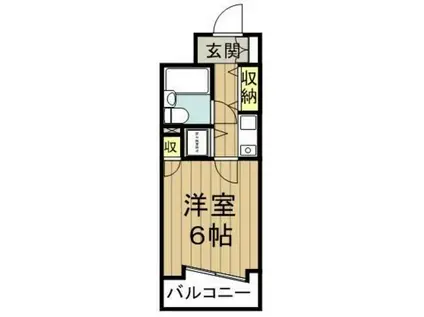 ザ・ステージ早稲田(1K/4階)の間取り写真