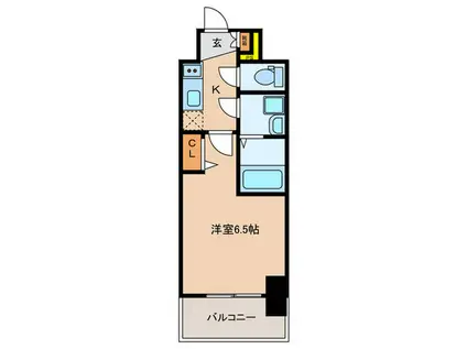 エスリードレジデンス・ザ・大阪ノア(1K/8階)の間取り写真