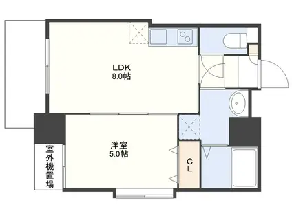 ザ・テラス山王(1LDK/14階)の間取り写真