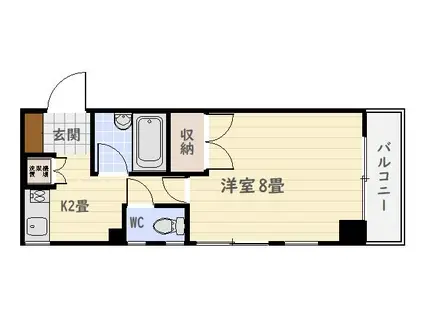 セントラルパレス(1K/7階)の間取り写真