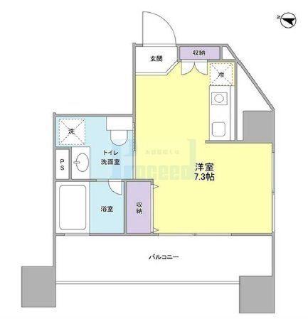 ロネスタR文京護国寺(ワンルーム/5階)の間取り写真