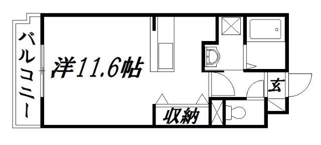 アドバンシティマルモ(ワンルーム/5階)の間取り写真