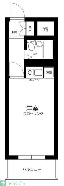 ヴェラハイツ鶴見(ワンルーム/8階)の間取り写真