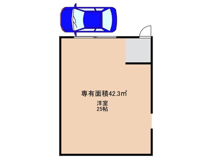 ユタカガーデン円町(ワンルーム/1階)の間取り写真