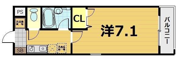 MAISON・K 千石(1K/1階)の間取り写真