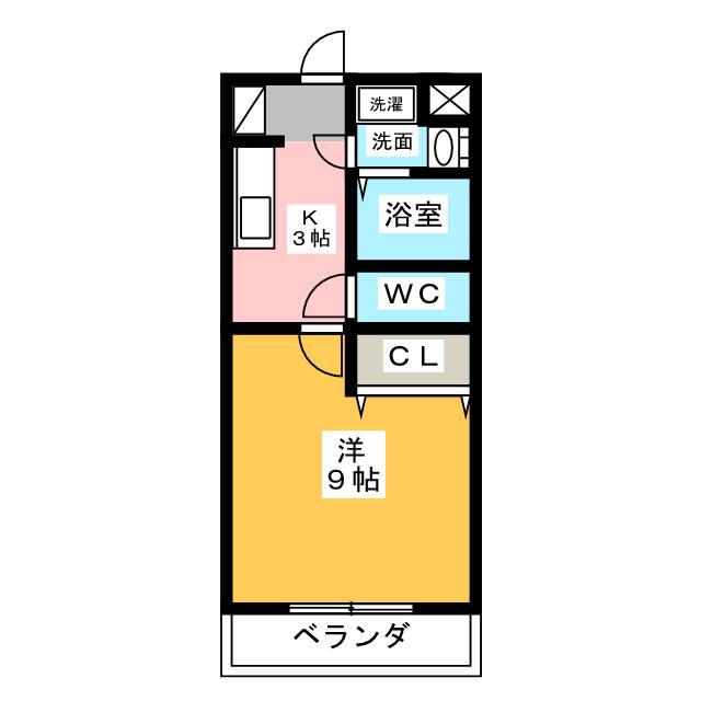 BE-FULL Α(1K/1階)の間取り写真