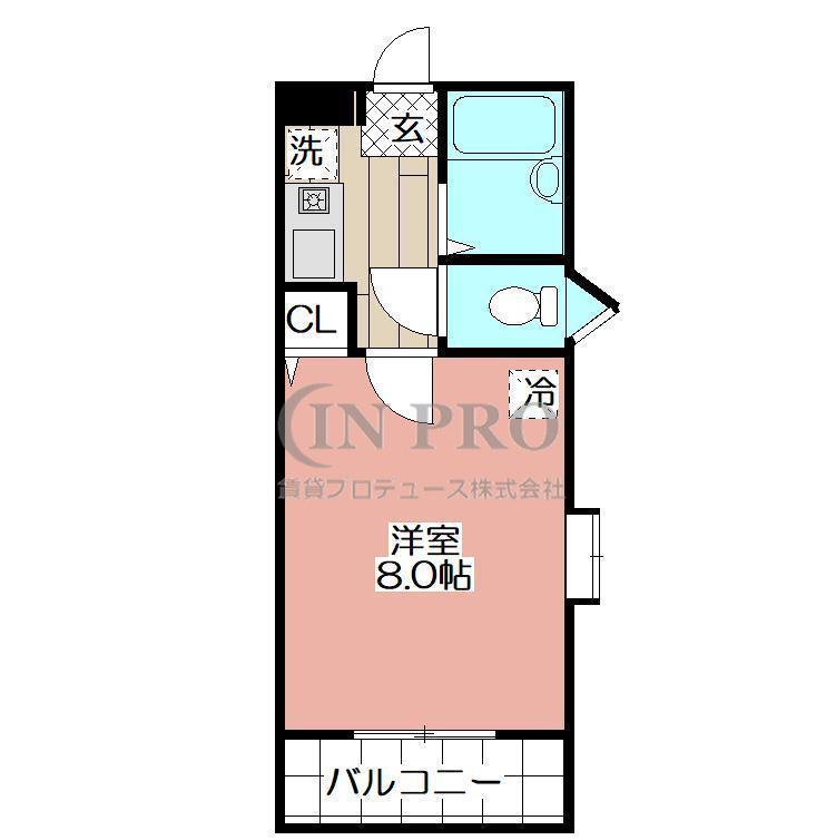 THE SQUARE・ATAGO RESIDENCE(1K/6階)の間取り写真