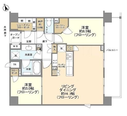 BRILLIA西荻窪(2LDK/8階)の間取り写真