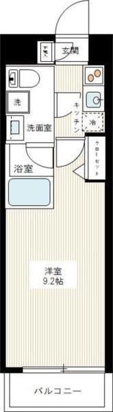 MAXIV赤羽西AZ(1K/4階)の間取り写真