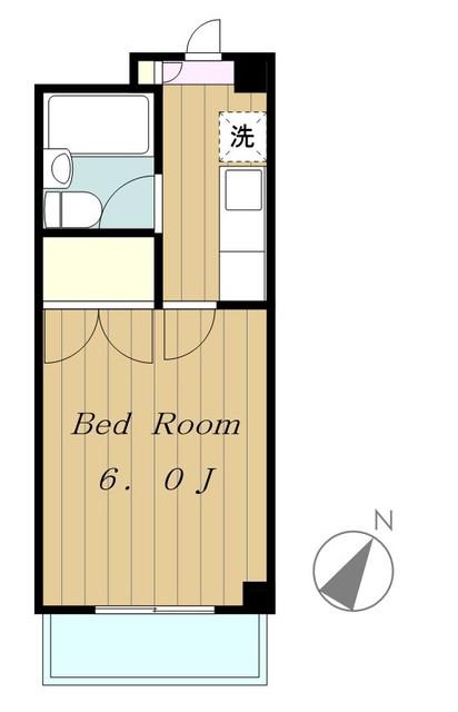 センチュリーハイツ三徳(1K/5階)の間取り写真