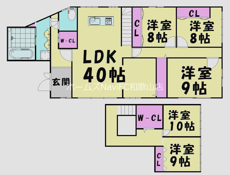 北島ビル1-2F(5LDK/1階)の間取り写真