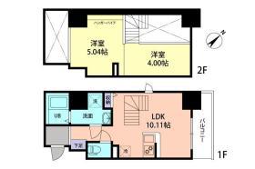 MODERN PALAZZO天神東グランM(1LDK/4階)の間取り写真