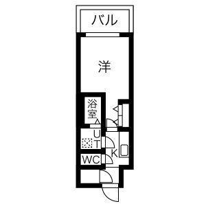 レジュールアッシュ塚本レジデンス(1K/5階)の間取り写真