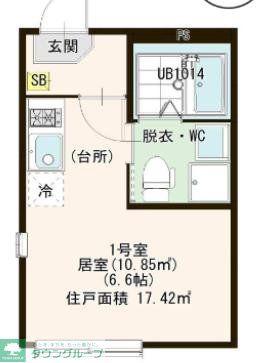 STARLIGHT HOME(ワンルーム/3階)の間取り写真